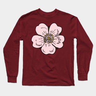 Hippie Cool Guitar Peace And Love Cute Flower T-Shirts Long Sleeve T-Shirt